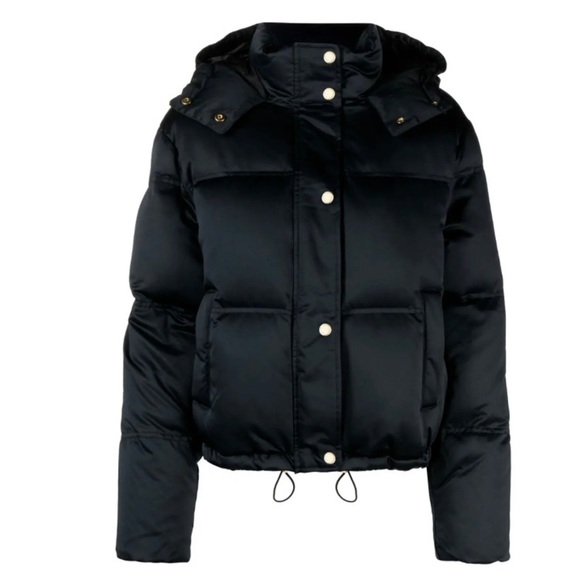Lauren Ralph Lauren Black Plus Size Satin Puffer Jacket 1X NWT - Picture 1 of 16